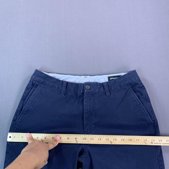 Bonobos Pants Mens 31x27 FIT* Lot 2 Blue Gray Slim Taper Stretch Chino Casual - Picture 9 of 16